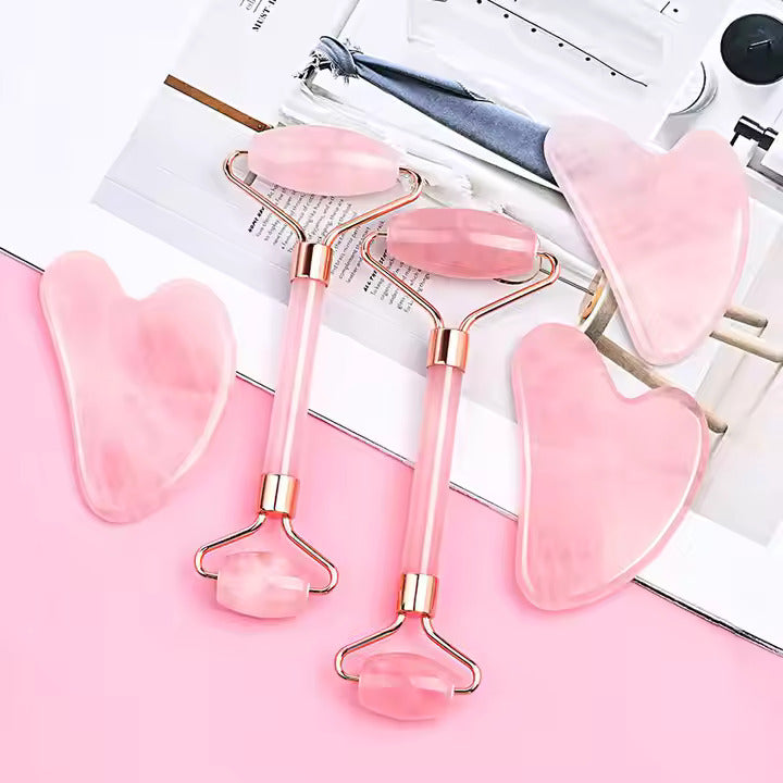 Jade Gua Sha Tool Roller Set - By Lova Body Lova body