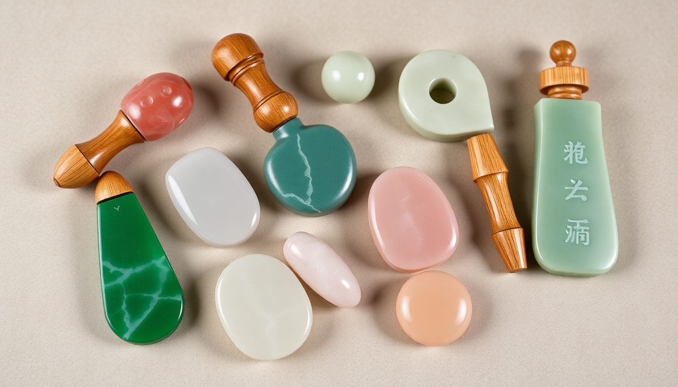 From Puff to Sculpt: Comparative Gua Sha Tutorial for Lymphatic Drainage — Jade, Rose Quartz & Lova Body Tools