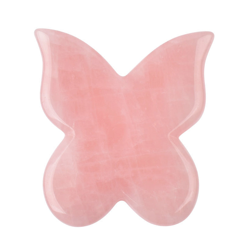 Butterfly shape - Massage Gua Sha Tools Natural Rose Quartz - Lova Body Butterfly shape